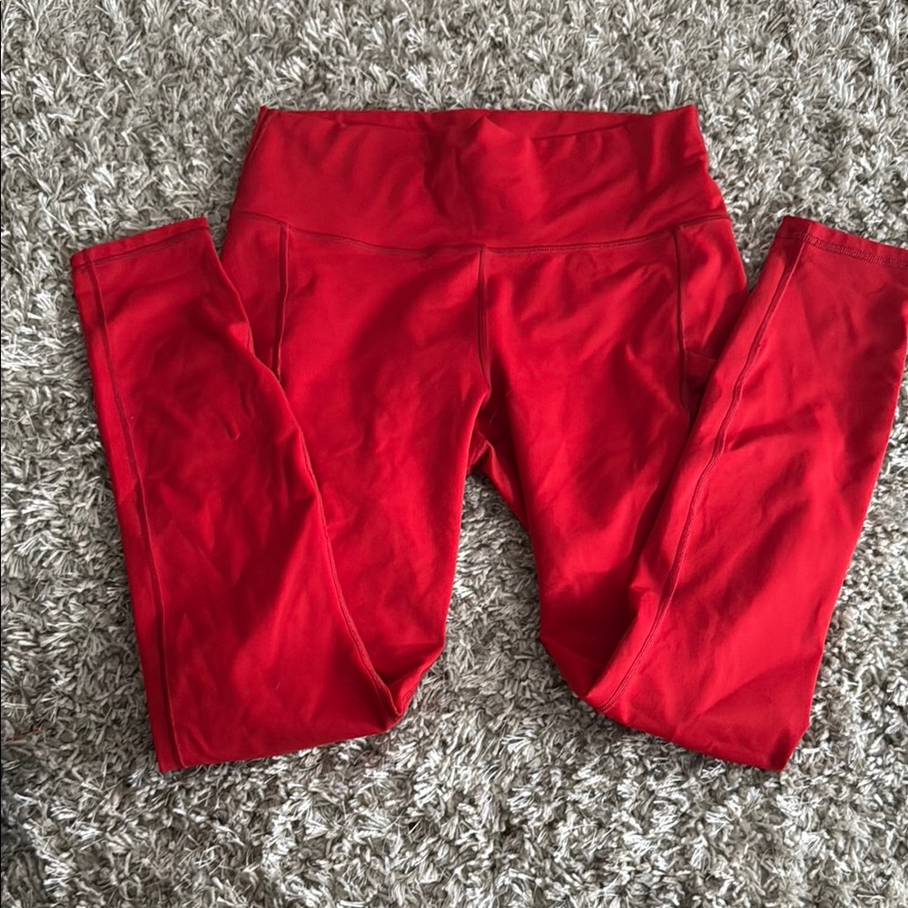 Fabletics Red High-Waisted Leggings